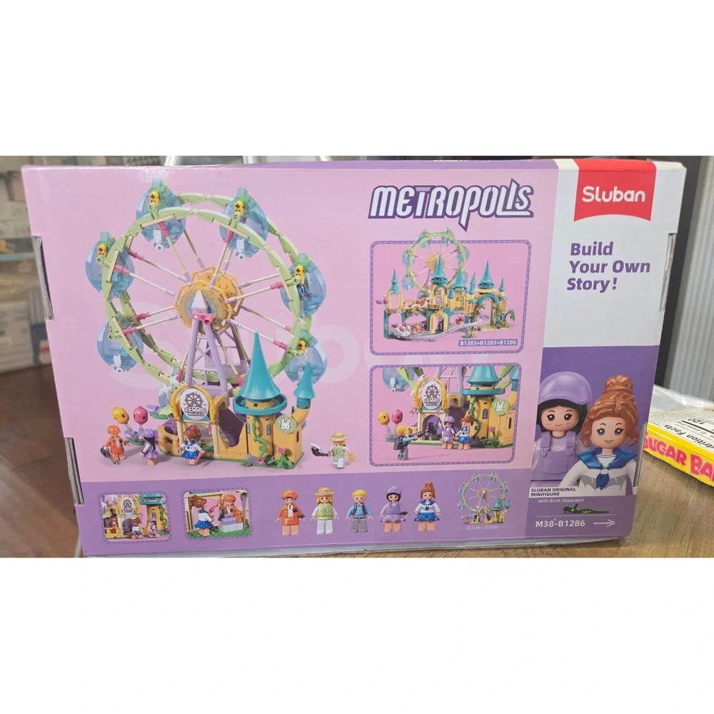 Sluban Metropolis Amusement Park Ferris Wheel Building Set 504 Pcs M38-B1286 NEW
